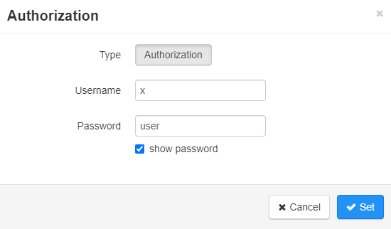 Talend API Tester Authentication