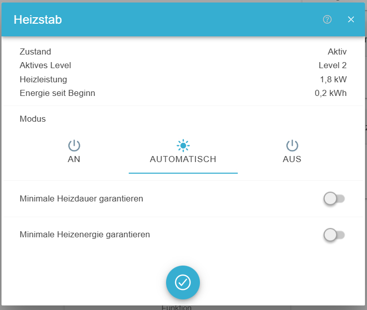 heating element widget auto