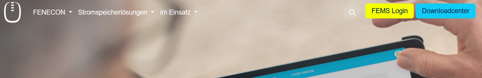 Login-Button auf FENECON-Website