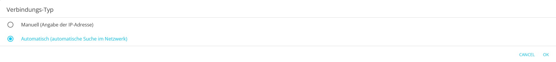 shelly app connection type