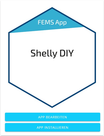 shelly app installation