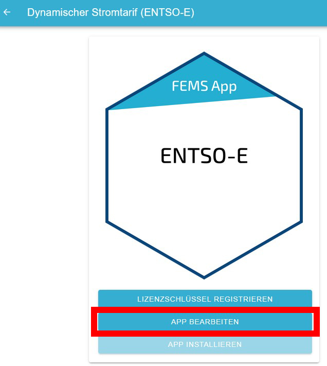modify entso e