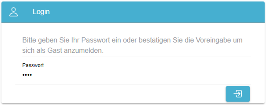 8. Login Fenster
