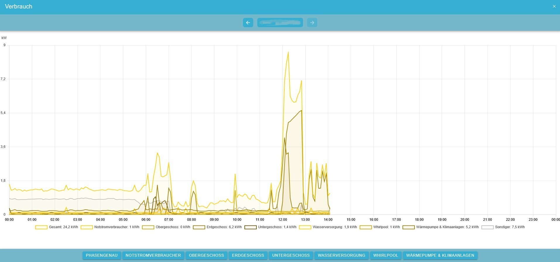 consumption history graph more