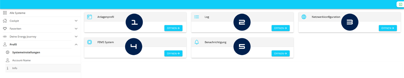 Systemeinstellungen