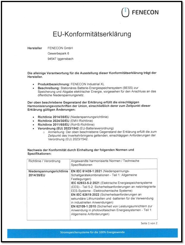 xl declaration of conformity 1