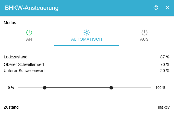 bhkw automatisch