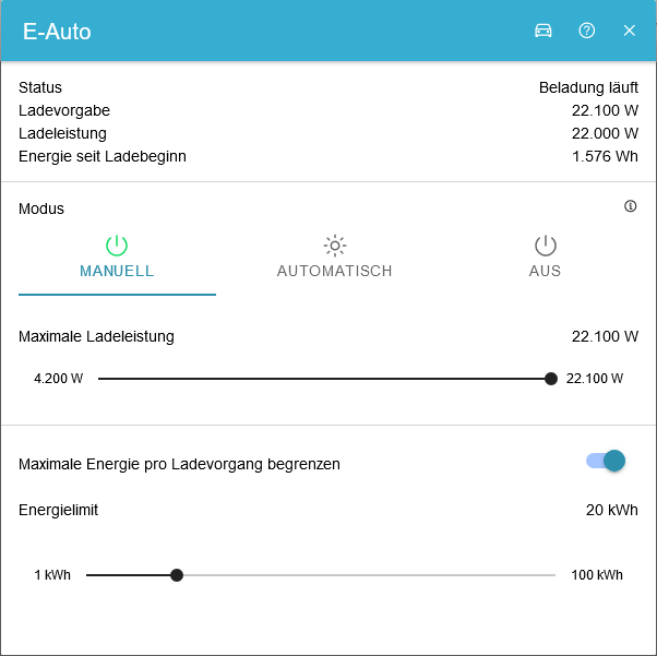 ibnevcs Ladestation Advanced Manuell