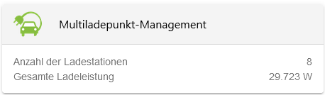 App Multi Ladepunkt Management Flat Widget