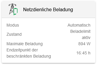 App Netzdienliche Beladung Widget