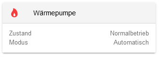 App Waermepumpe Widget