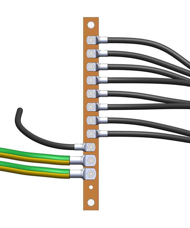 inverter rack equipot bar