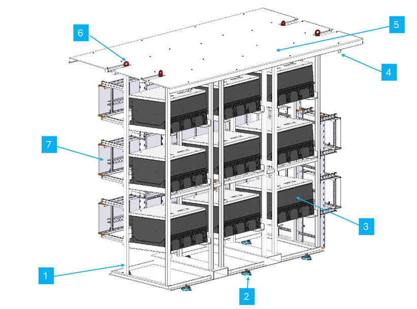 inverter rack numbered