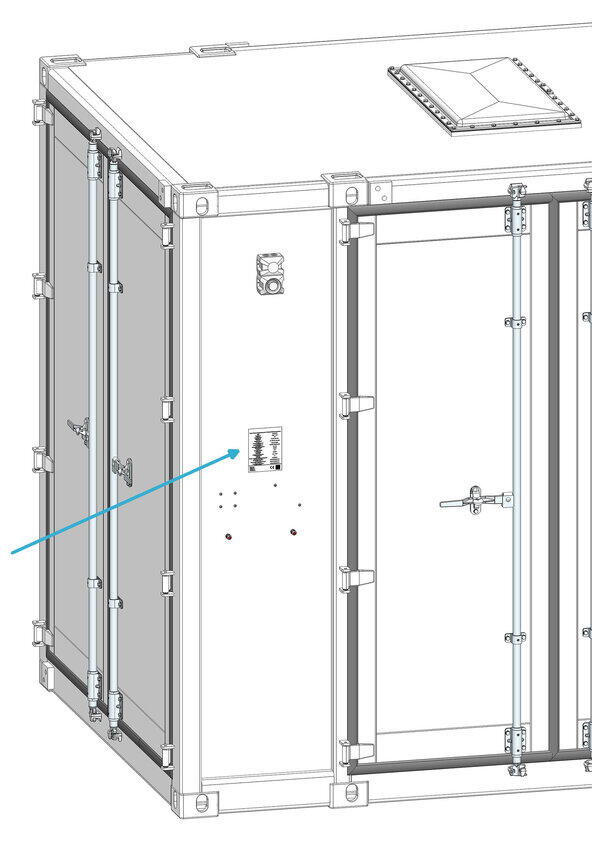 type label position w o extinguisher