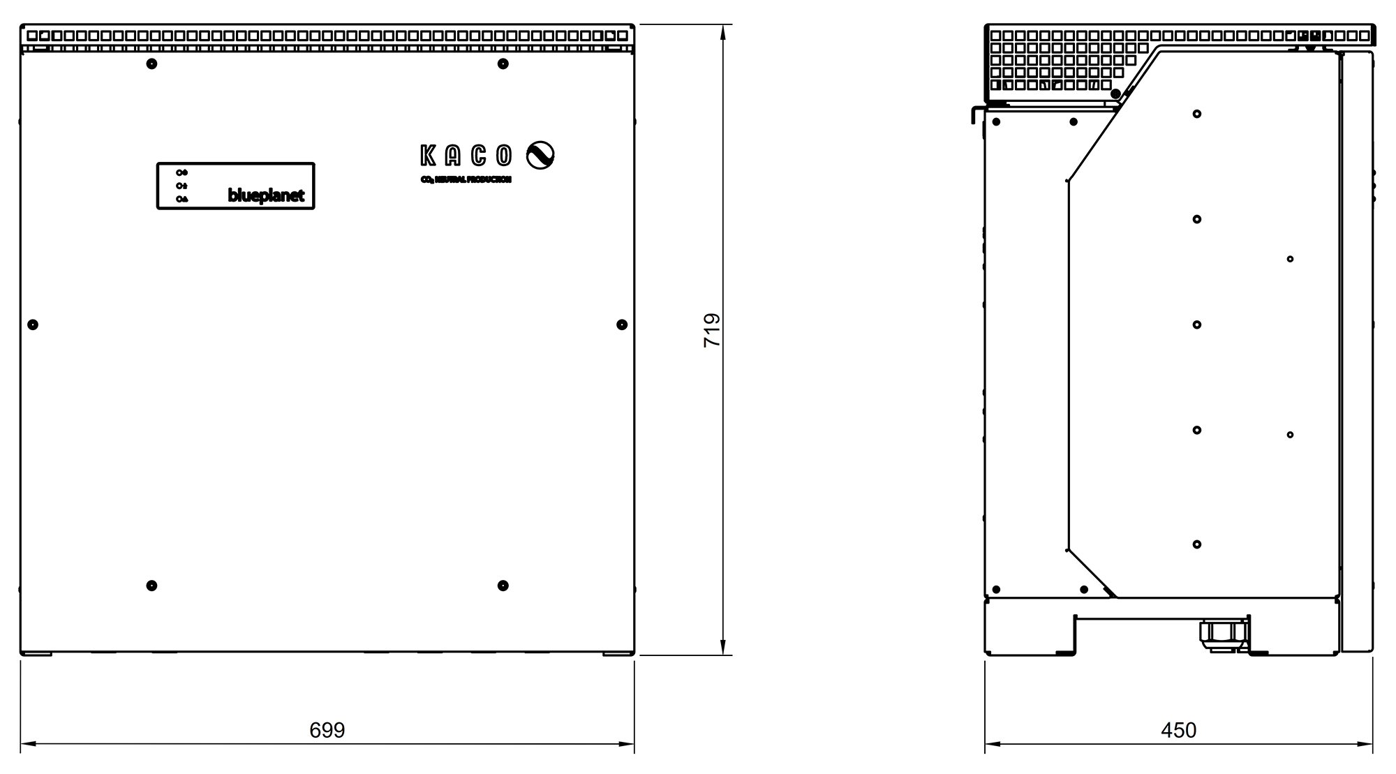 KACO bp 92 dimensions