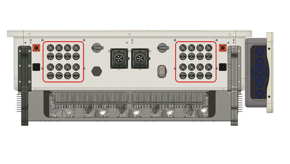 c100 inverter DC connection