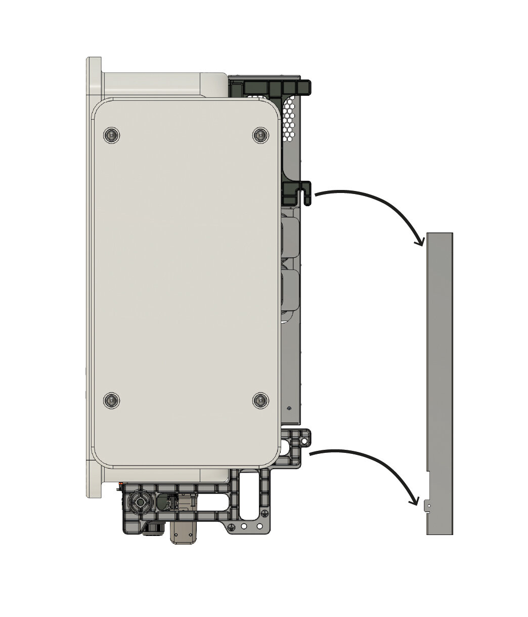 mounting c100 inverter to bracket