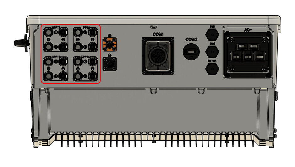 PV connection area inverter