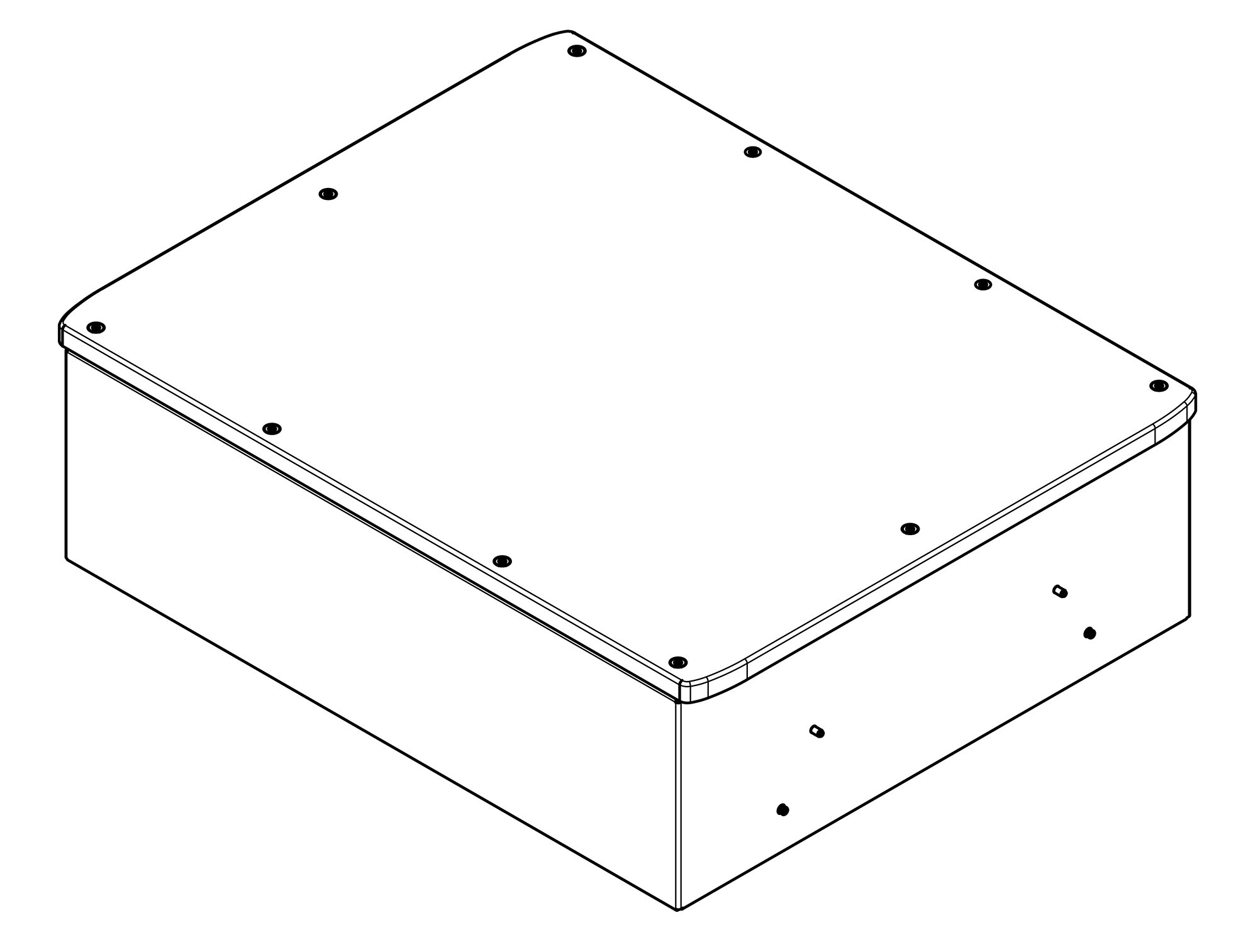 top box for split base ISO