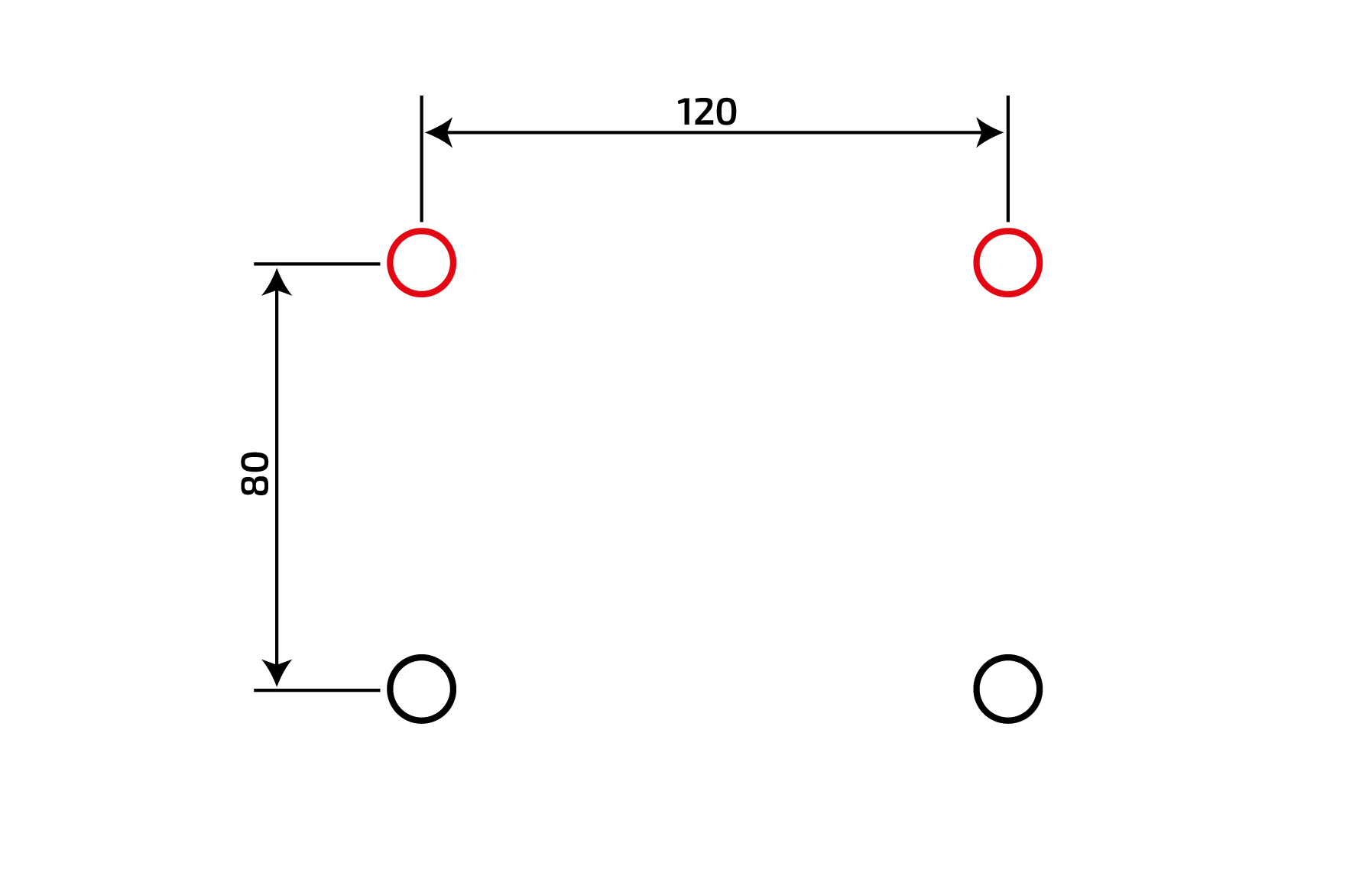 cluster drill holes