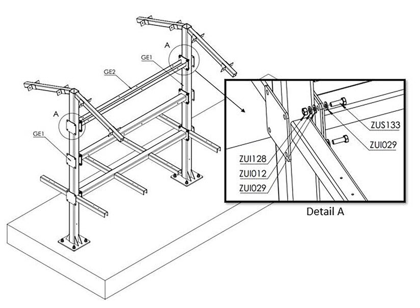 GE1 mounting detail 3