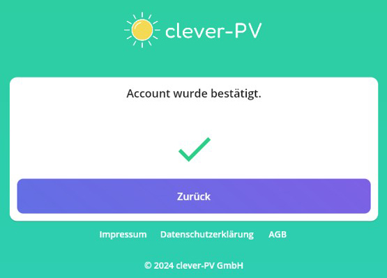 cleverpv acc confirmation