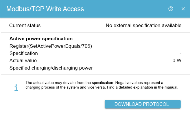 Modbus Schreibzugriff Beispiel 5