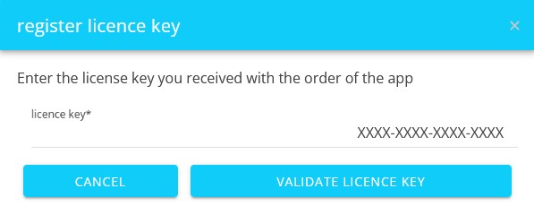 Lizenzschlüsselvalidierung