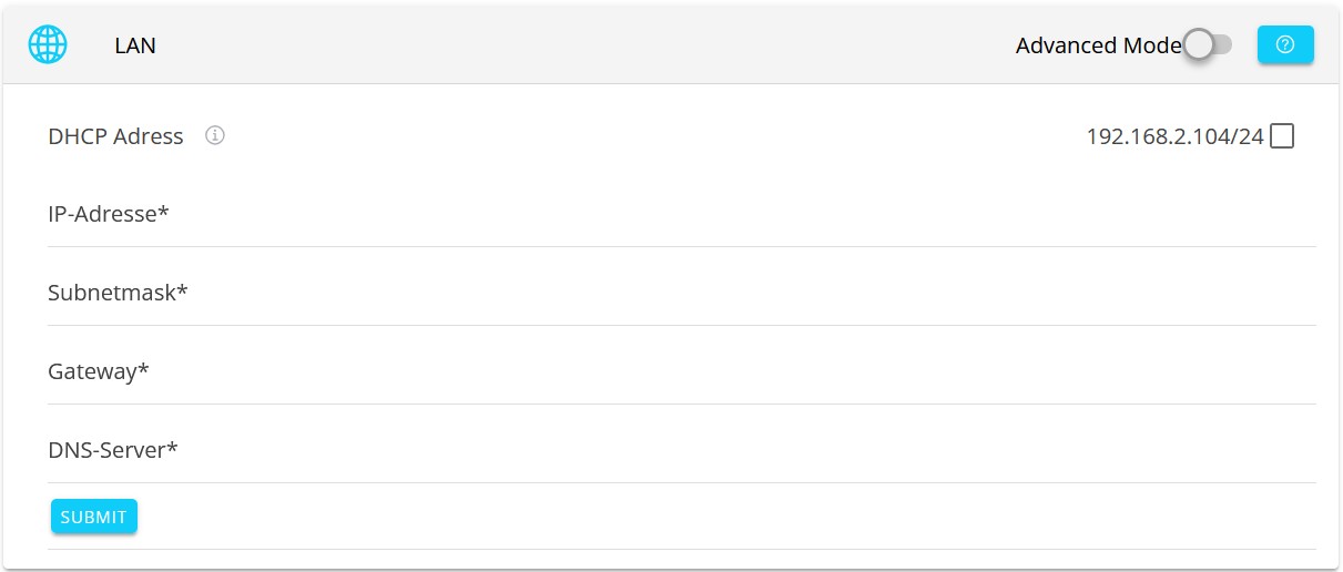 FEMS-Netzwerkkonfiguration