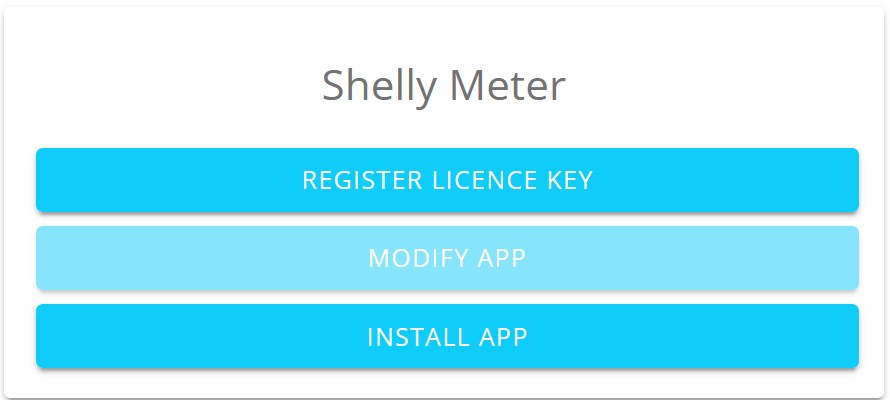 shelly meter installation