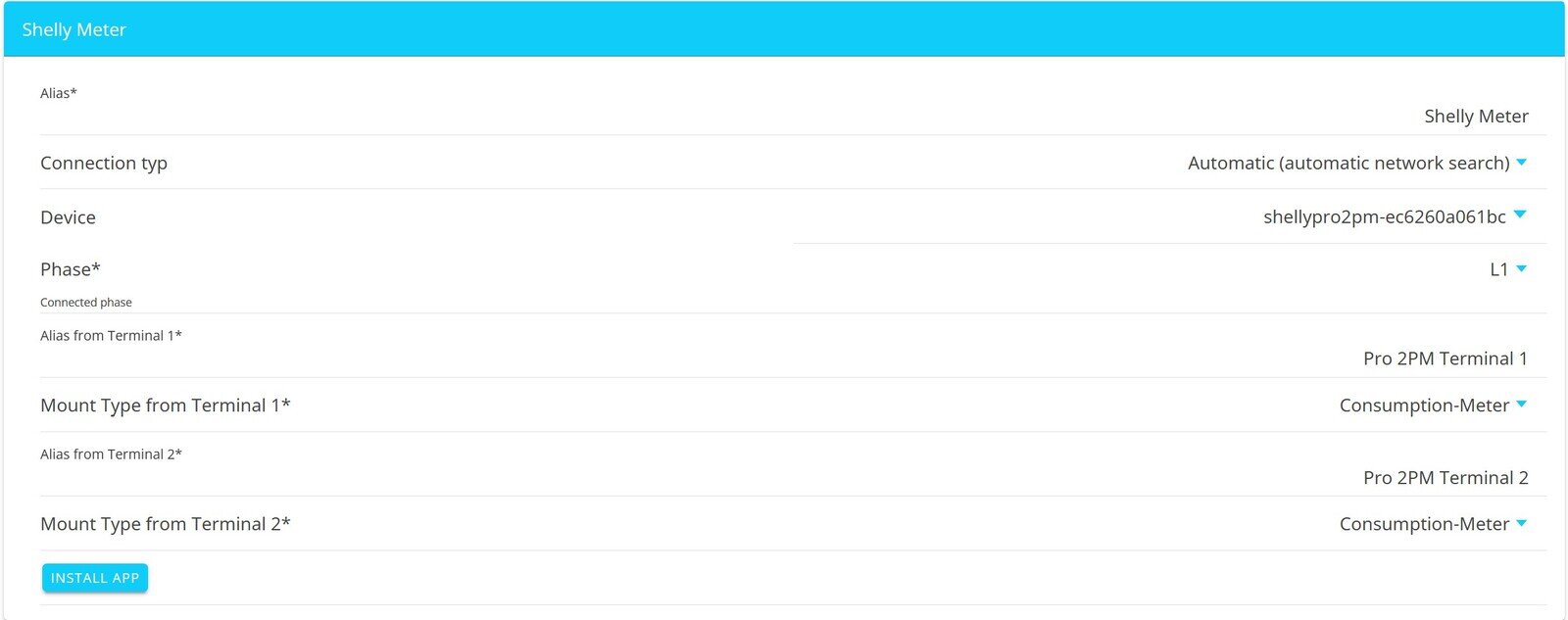 shelly meter installation 5