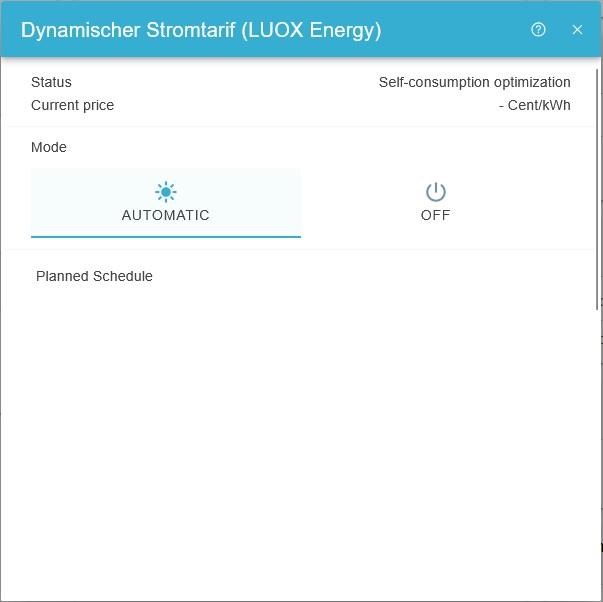 luox widget advanced