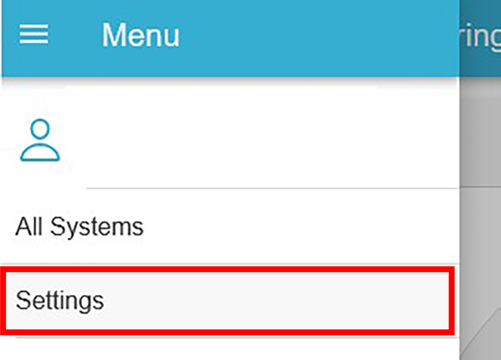 menu settings