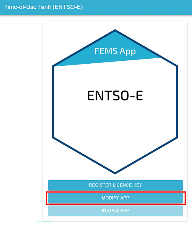 modify entso e