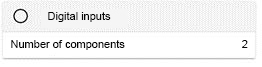 INM FEMS digital inputs widget