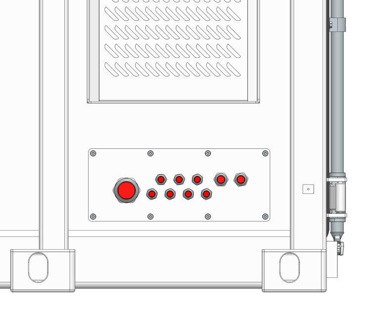 aux supply and comm glands