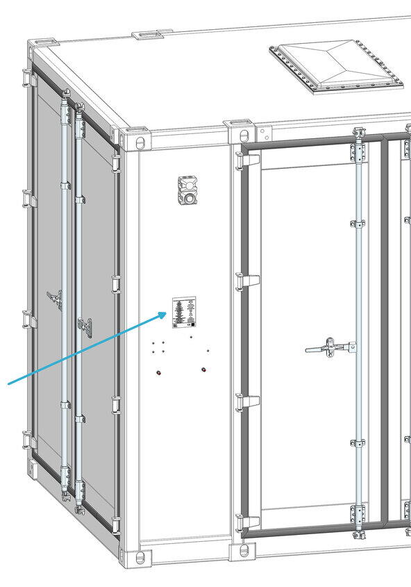type label position w o extinguisher