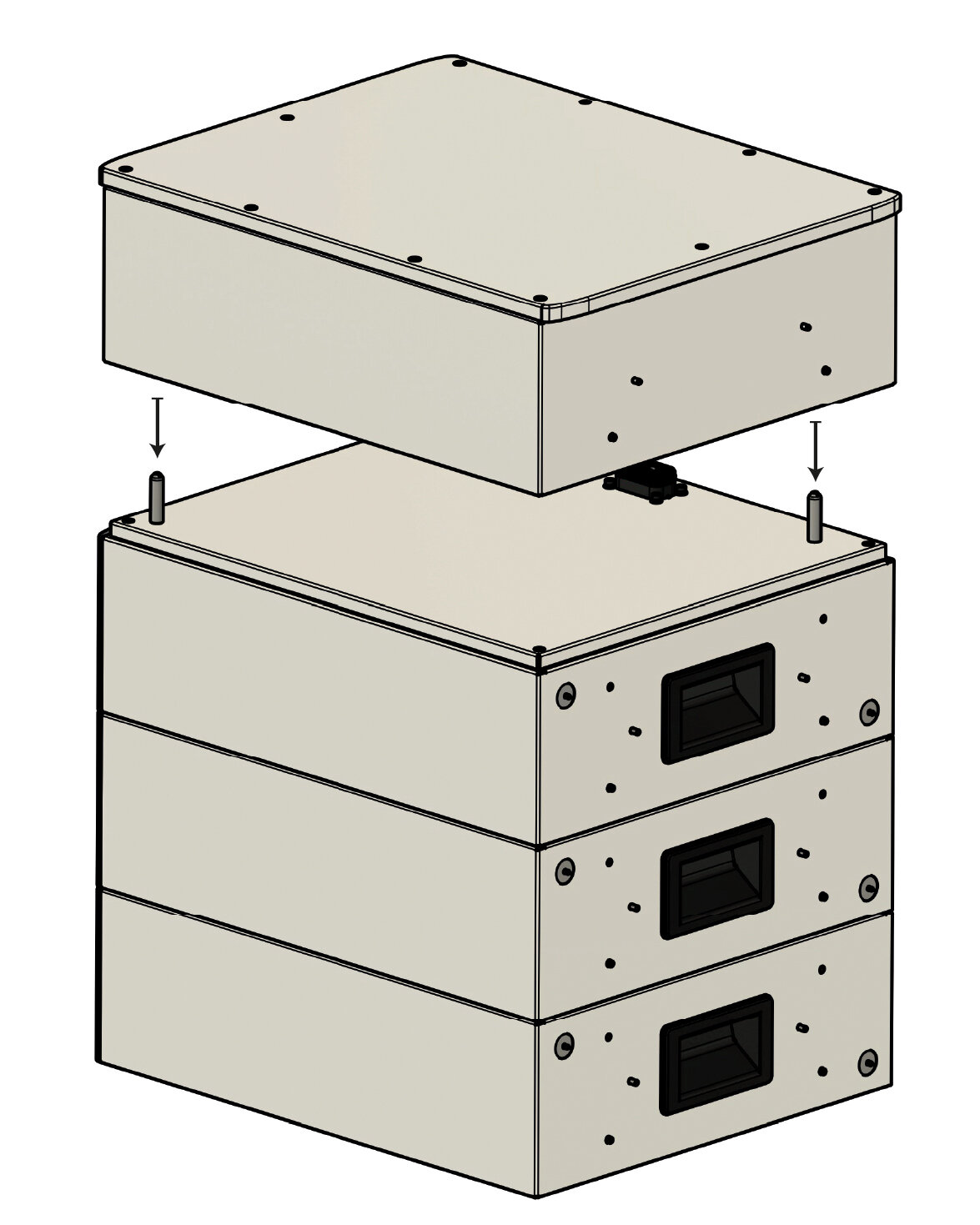 split base top box installation
